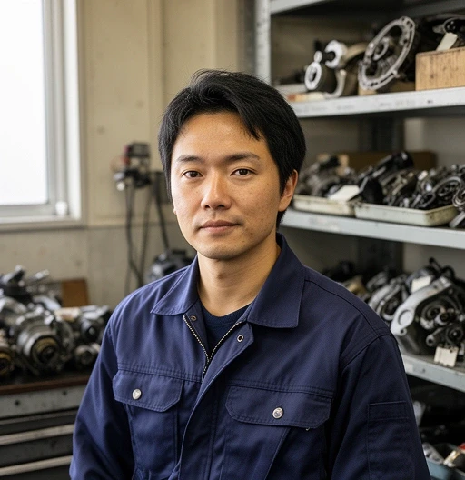 修理担当の田中スタッフ